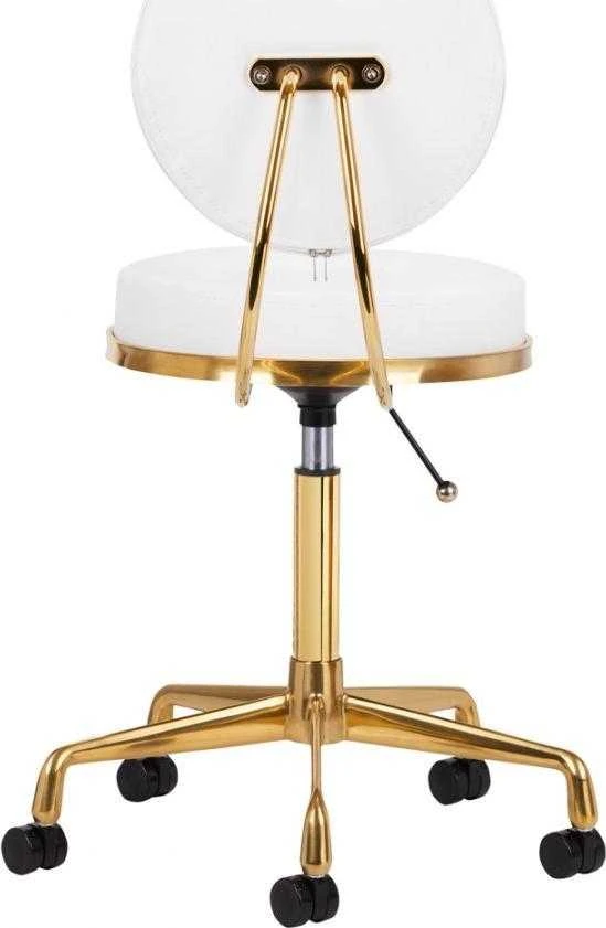 Activeshop Kosmetologinė meistro kėdutė COSMETIC CHAIR ELITE Baltas