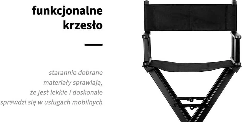 Activeshop Makiažo kėdė MAKE-UP CHAIR ALU Juodas
