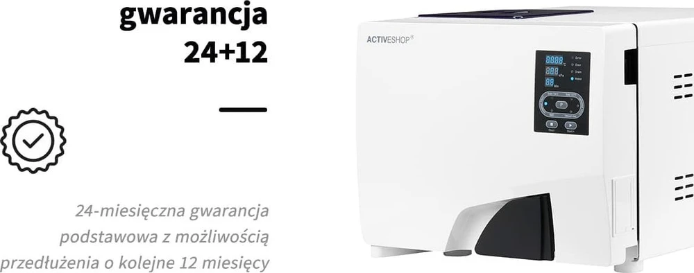 Activeshop Medicininis autoklavas Lafomed Standard Line LFSS12AA LED 12 l, B klasė, su spausdintuvu