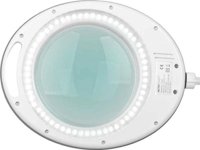Activeshop Kosmetologinė LED lempa su lupa ELEGANTE 60LED 5D 8W Baltas