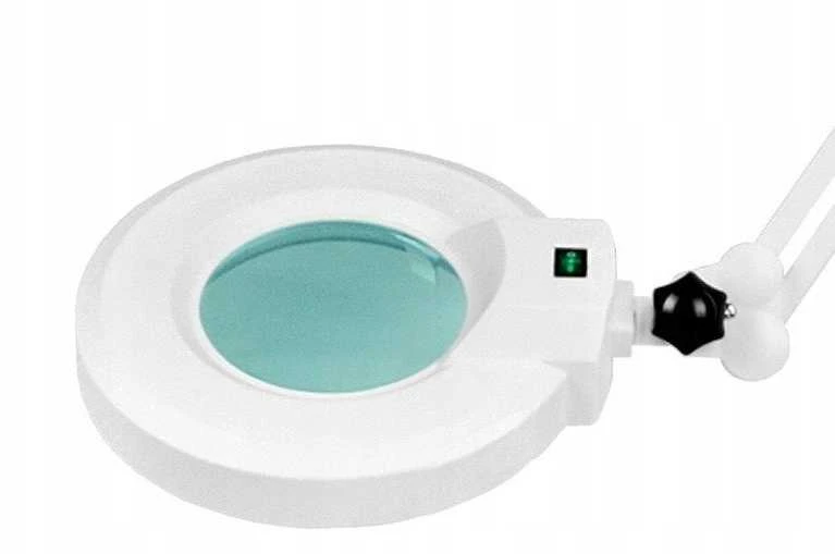 Activeshop Kosmetologinė LED lempa su lupa 5D 12W Baltas (tvirtinama prie stalo)
