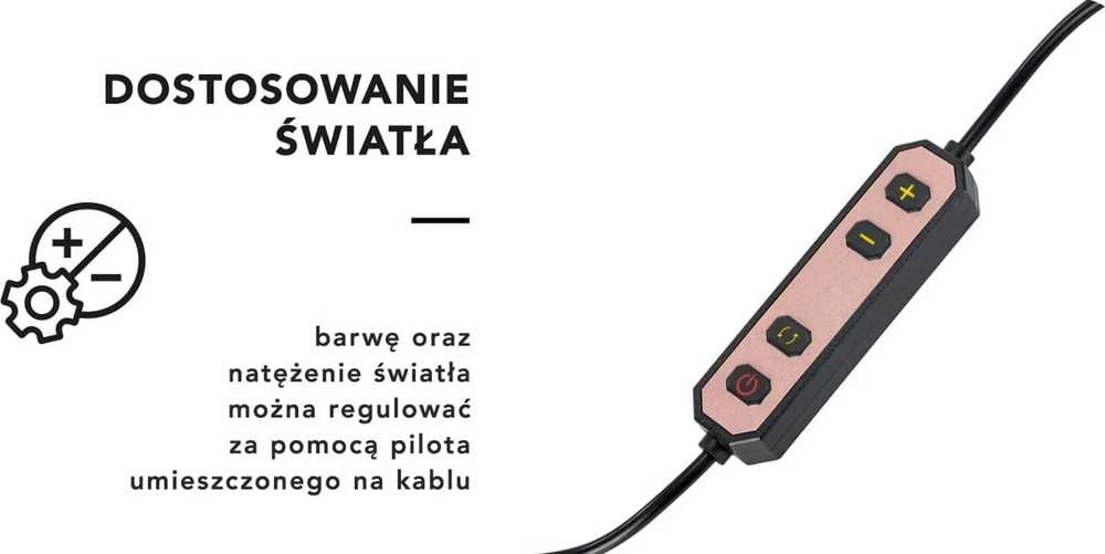 Activeshop Kosmetologinė stalinė LED lempa Glow MX3 Juodas
