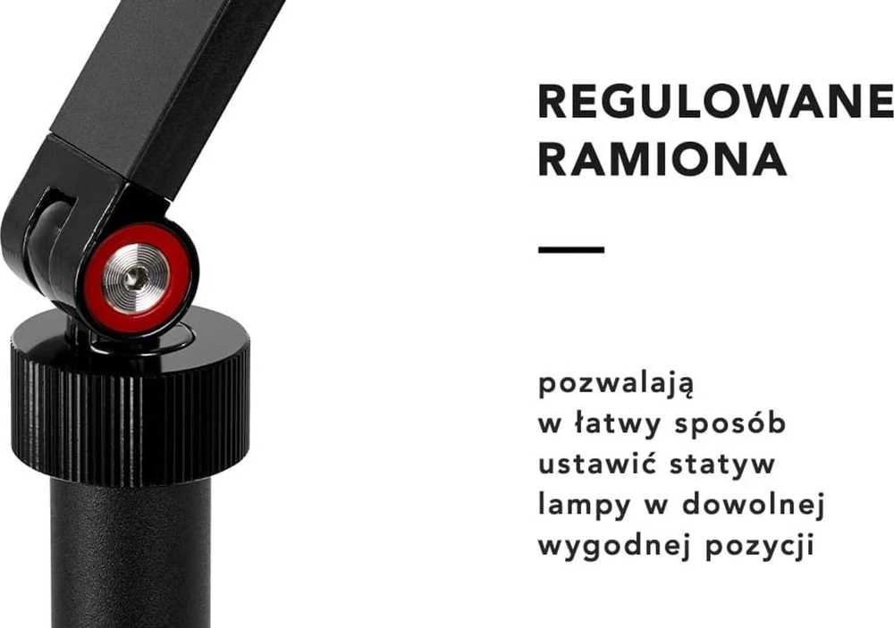 Activeshop Kosmetologinė stalinė LED lempa Glow MX3 Juodas