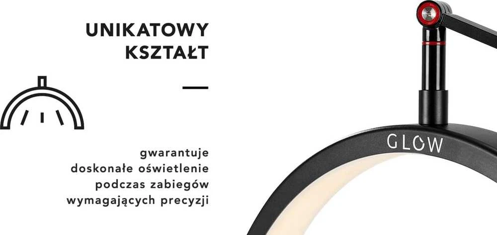 Activeshop Kosmetologinė stalinė LED lempa Glow MX3 Juodas