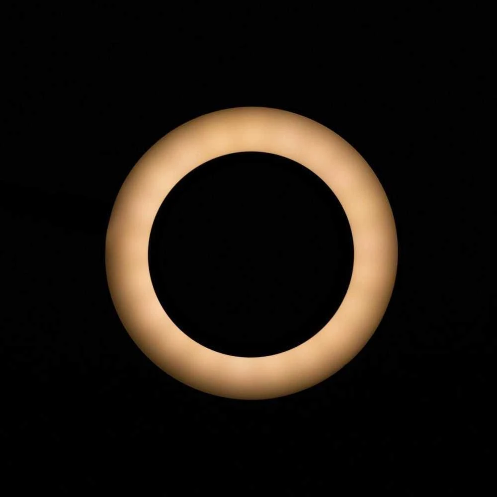 LED lempa su lupa 5D SNAKE RING 5W Juodas