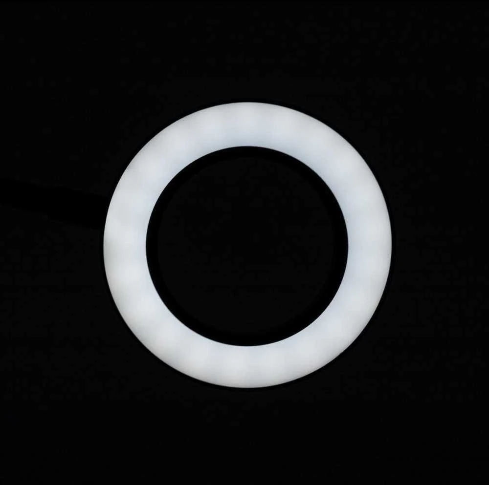LED lempa su lupa 5D SNAKE RING 5W Juodas