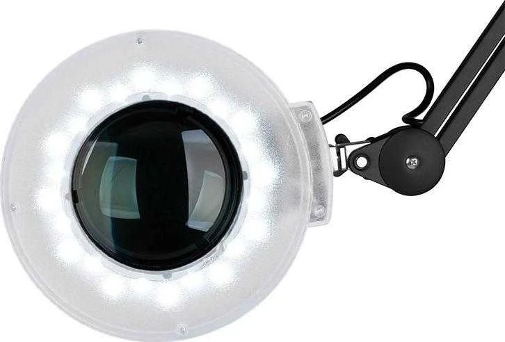 Activeshop Kosmetologinė LED lempa su lupa ir stovu 12W Juodas