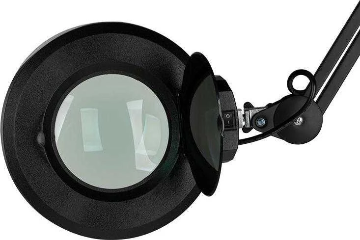 Activeshop Kosmetologinė LED lempa su lupa ir stovu 12W Juodas