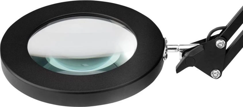 Activeshop LED stalinis šviestuvas su lupa Glow 308 juodas