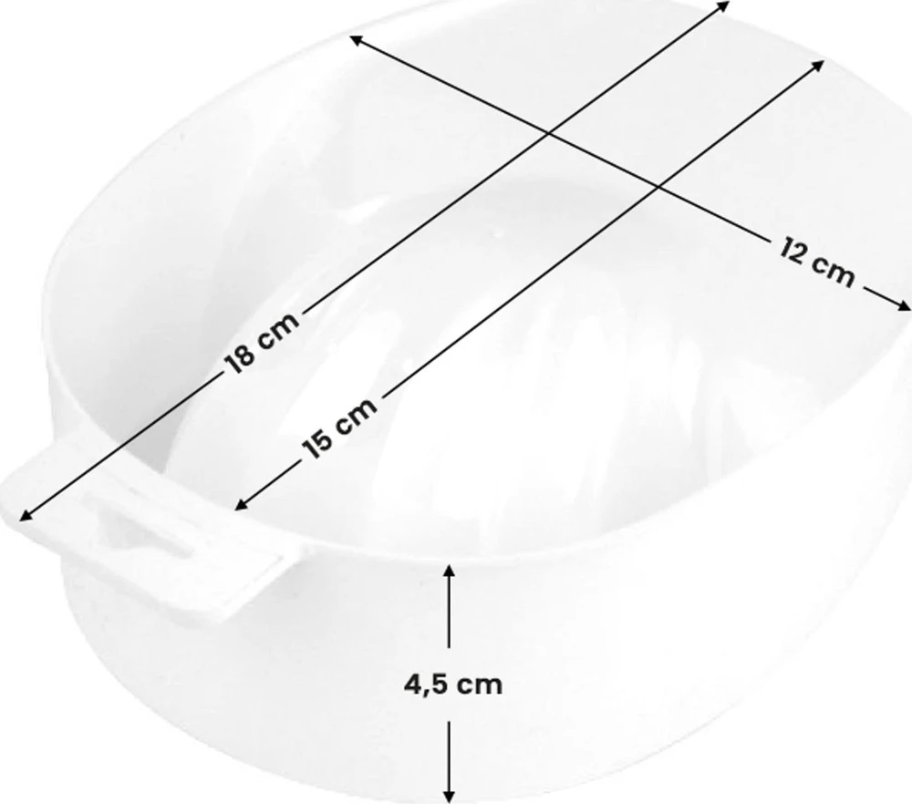 Manikiūro, pedikiūro priedas ActiveShop Manicure Bowl Baltas