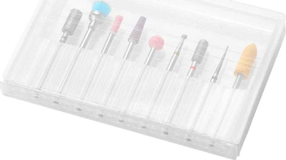 Activeshop Frezos antgalių rinkinys Exo Professional MIX odelių apdirbimui, 9 vnt.