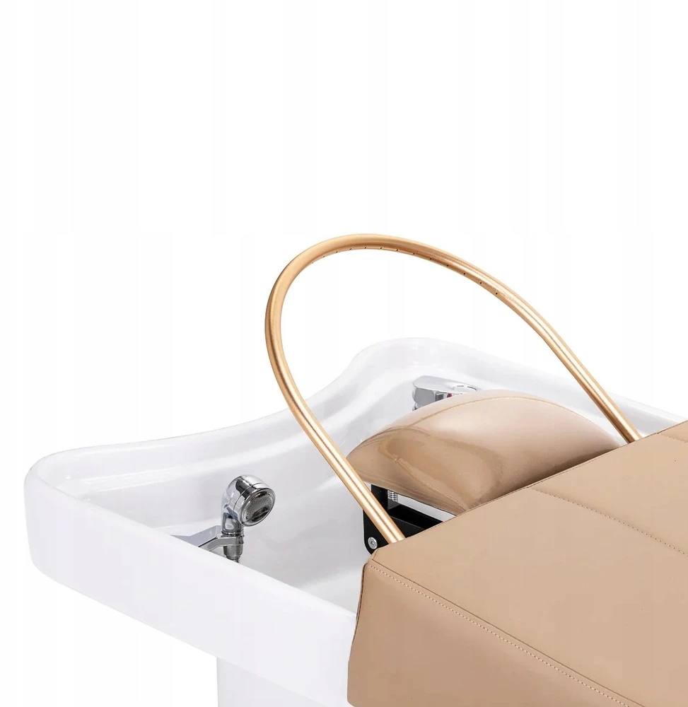 Activeshop Plaukų plovimo gultas su Head SPA funkcija Gabbiano 017B rusvai gelsvas