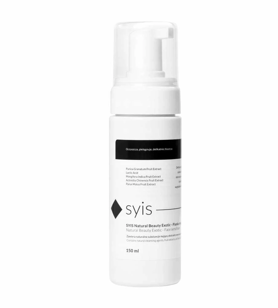 Activeshop Švelnios veido valymo putos su vaisių ekstraktais SYIS Natural Beauty Exotic Sensifoam 150 ml
