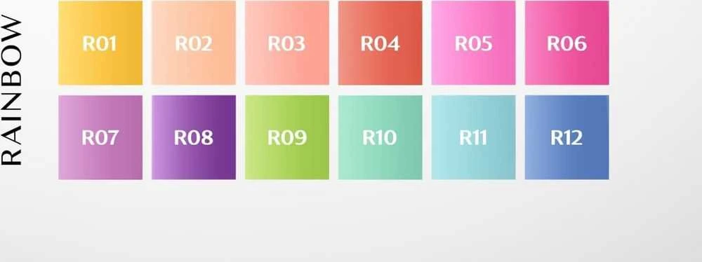 Activeshop Hibridinis nagų lakas Ocho Nails Rainbow, R12 mėlyna, 5 g