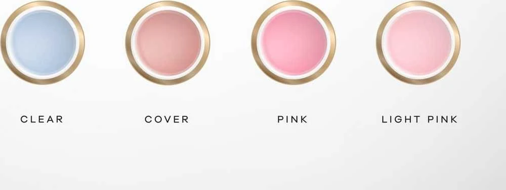 Activeshop Rožinė Nagų priauginimo gelis Ocho Nails Light Rožinė, rožinis, 30 g