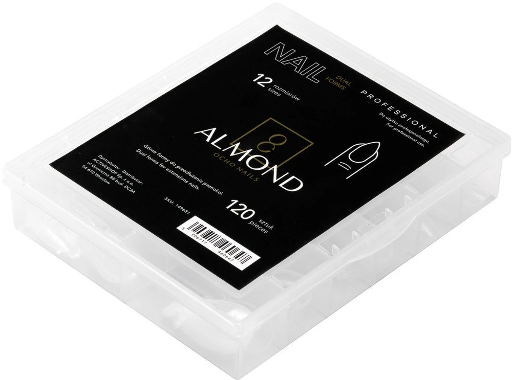 Activeshop OCHO NAILS nagų priauginimo formelės almond 120vnt.