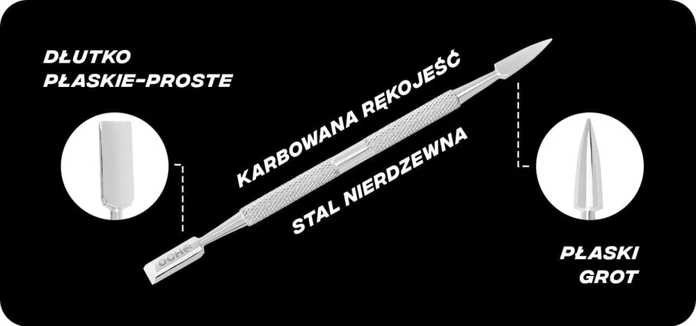 Activeshop Dvipusis įrankis manikiūrui ir pedikiūrui Ocho Pro Nr.102, 1 vnt.