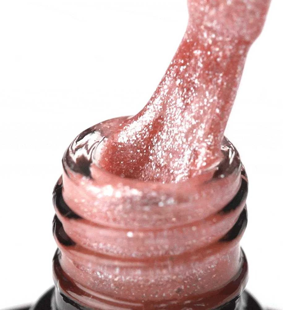 Activeshop Hibridinis nagų lakas Ocho Nails Color Glitter, G07 rožinis, 5 g