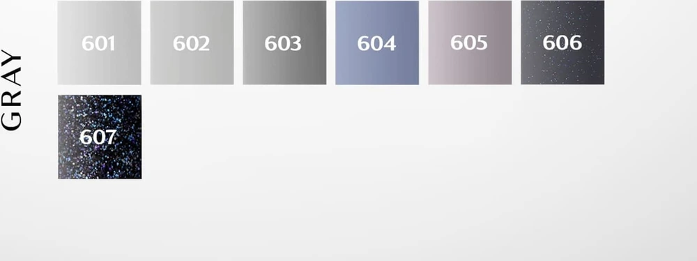 Activeshop Hibridinis nagų lakas Ocho Nails Gray, pilkas 606, 5 g