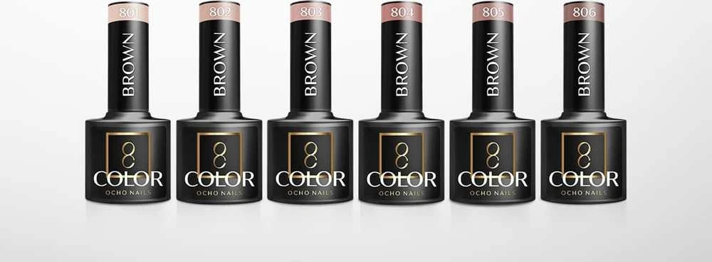 Activeshop Hibridinis nagų lakas Ocho Nails Glitter 808, 5 g