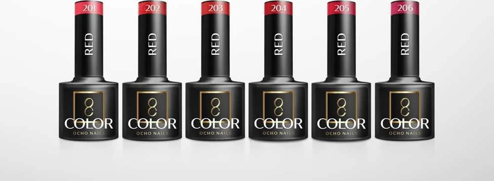 Activeshop Hibridinis nagų lakas Ocho Nails Glitter 206, 5 g