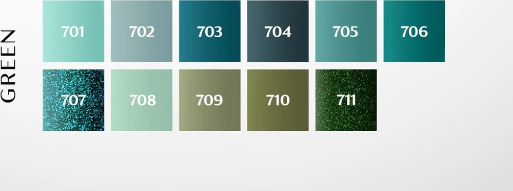 Activeshop Hibridinis nagų lakas Ocho Nails Žalias, 708 žalias, 5 g