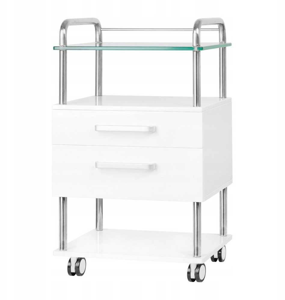Activeshop Kosmetologinis vežimėlis 6052 Baltas