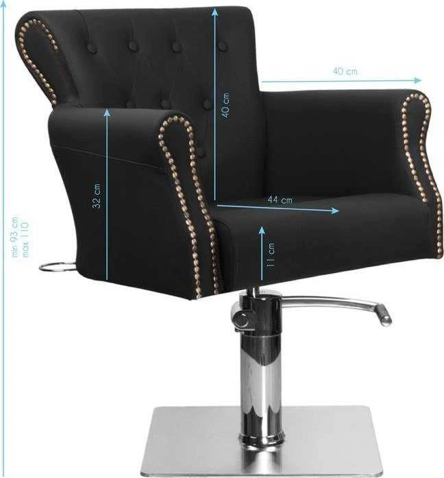 Activeshop Kirpyklos kėdė HAIRDRESSING CHAIR VALHALA BERLIN Juodas