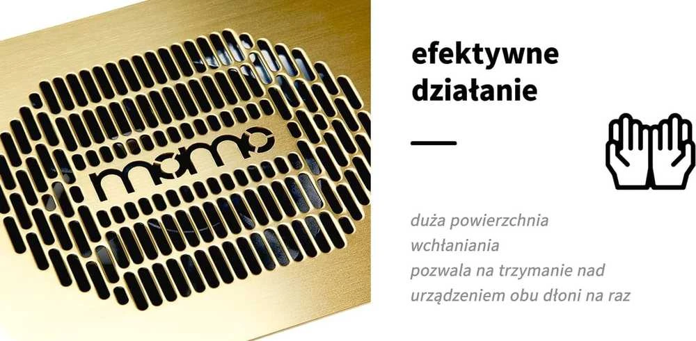 Activeshop Manikiūro dulkių surinkėjas MOMO BUILT-IN GOLD 40W