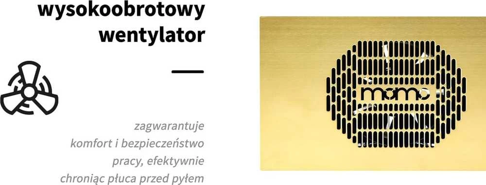 Activeshop Manikiūro dulkių surinkėjas MOMO BUILT-IN GOLD 40W