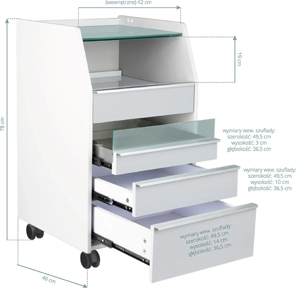 Activeshop Kosmetologinis vežimėlis su integruotu UV sterilizatoriumi 984 Pilkas