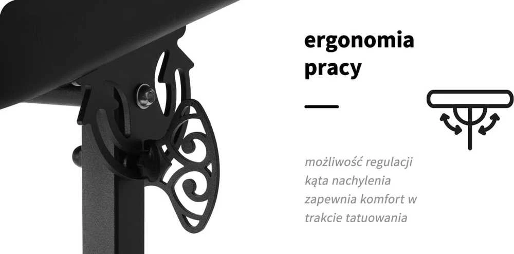 Activeshop Tatuiruočių porankis Pro Ink 718 Juodas