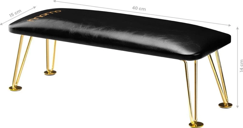 Activeshop Manikiūro porankis PROFESSIONAL ELEGANCE GOLDEN Juodas