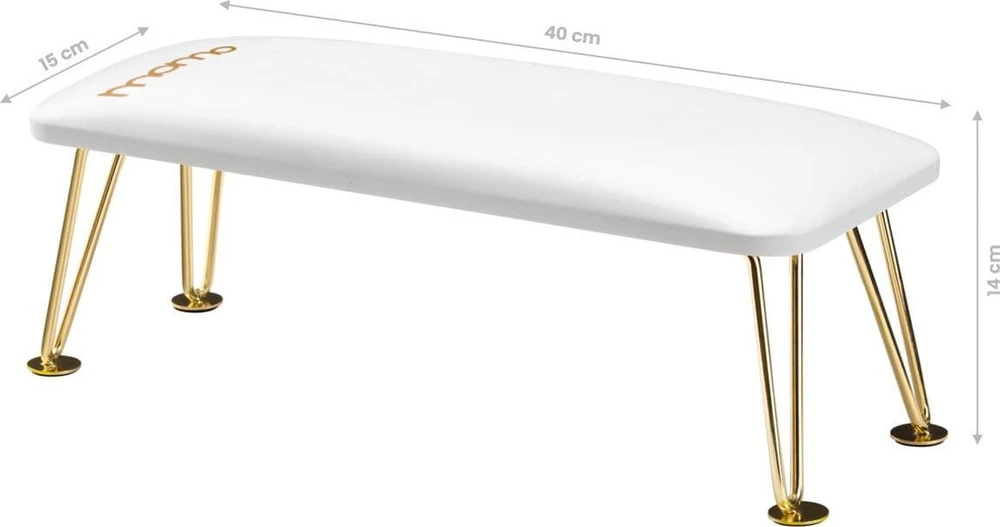 Manikiūro porankis Activeshop Professional Elegance, baltos ir aukso spalvos
