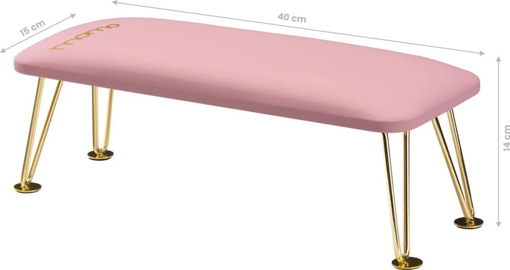 Activeshop Manikiūro porankis PROFESSIONAL ELEGANCE GOLDEN Rožinis