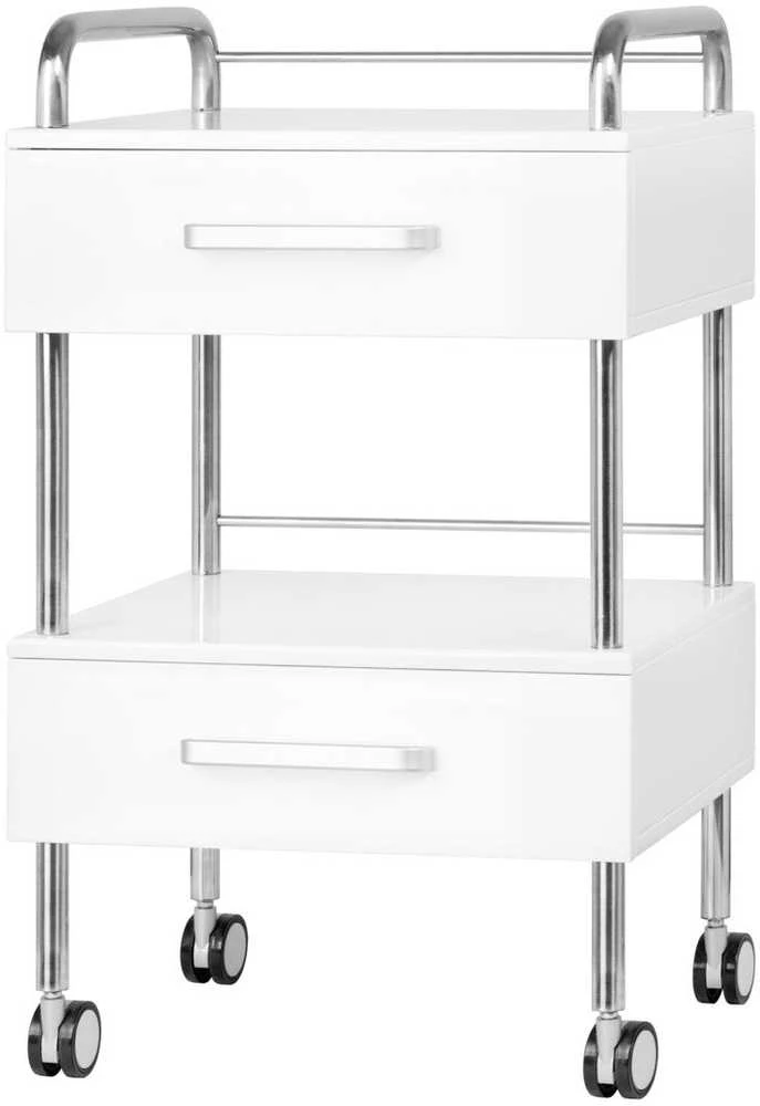 Activeshop Kosmetologinis vežimėlis 6051 Baltas