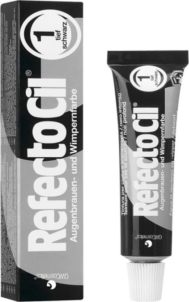 Activeshop Ilgalaikiai blakstienų ir antakių dažai Refectocil 1 Pure Juodas, 15 ml
