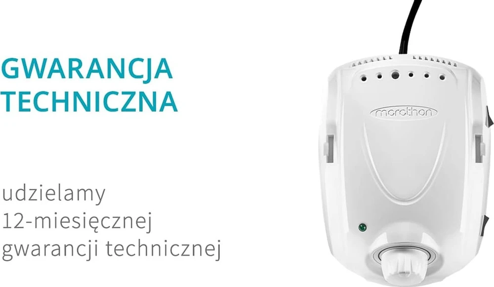 Activeshop Profesionali nagų freza Saeyang Marathon 3 Champion balta + antgalis H35LSP