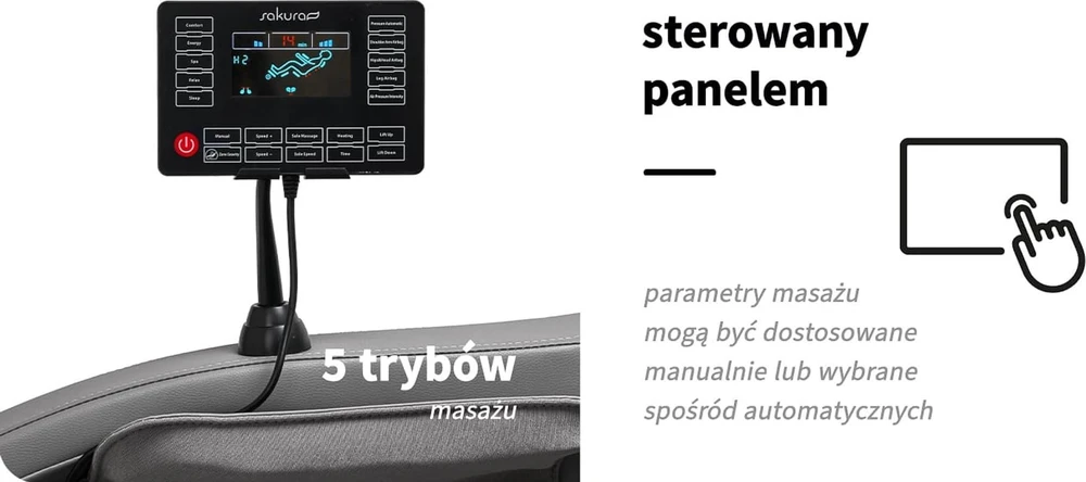 Activeshop Masažinis krėslas Sakura 305 Pilkas