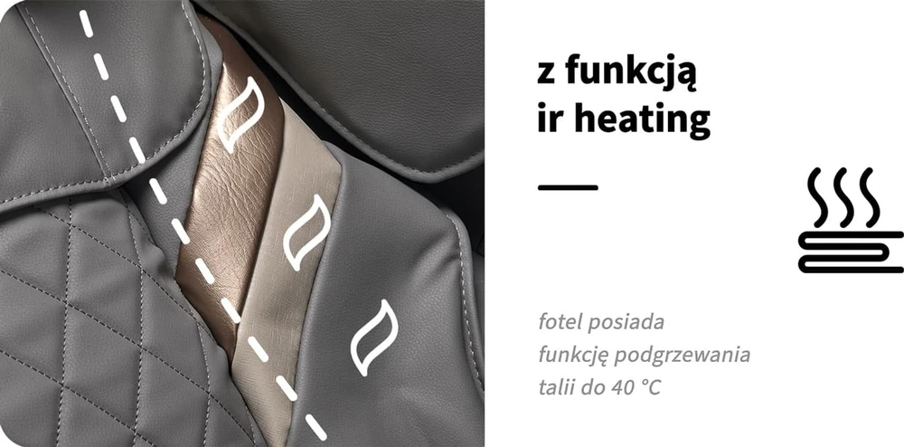 Activeshop Masažinis krėslas Sakura 305 Pilkas