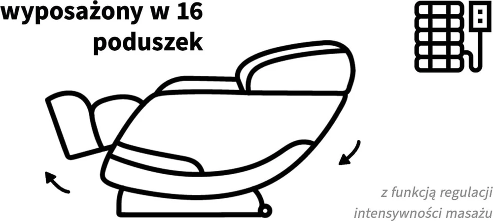 Activeshop Masažinis krėslas Sakura 305 Pilkas