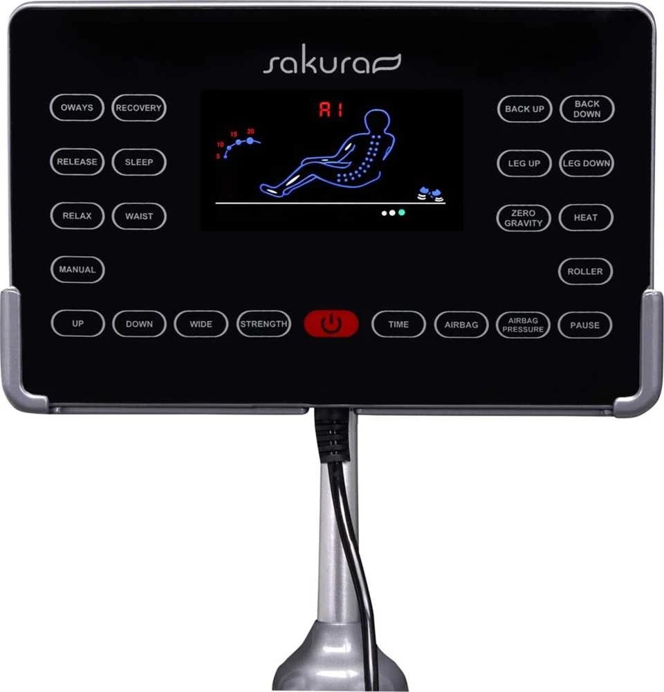 Activeshop Masažinis krėslas Sakura Comfort Plus 806 Pilkas