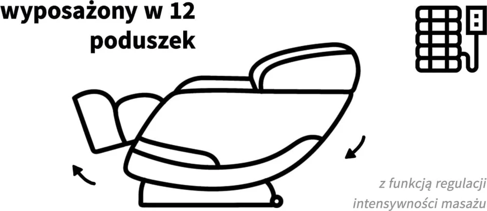 Activeshop Masažinis krėslas Sakura Comfort Plus 806 Pilkas