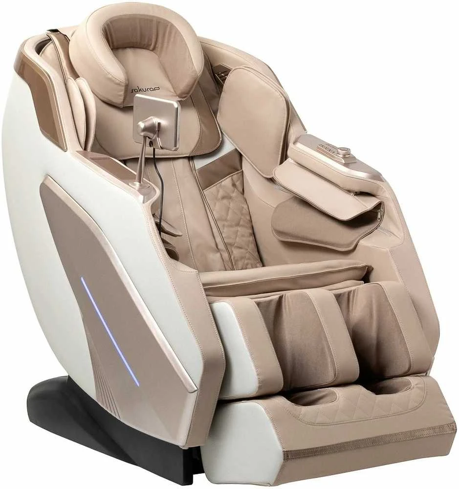 Activeshop Masažinis krėslas Sakura Prime 108 Creamy rusvai gelsvas