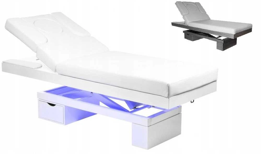 Activeshop Elektrinis masažo stalas AZZURRO SPA WOOD GRAY 2 MOTOR HEATED