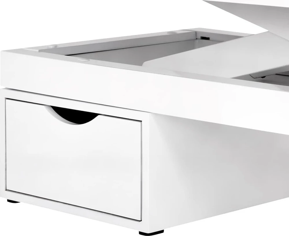 Activeshop Elektrinis masažo stalas su apšvietimu AZZURRO SPA WOOD Baltas 2 MOTOR HEATED