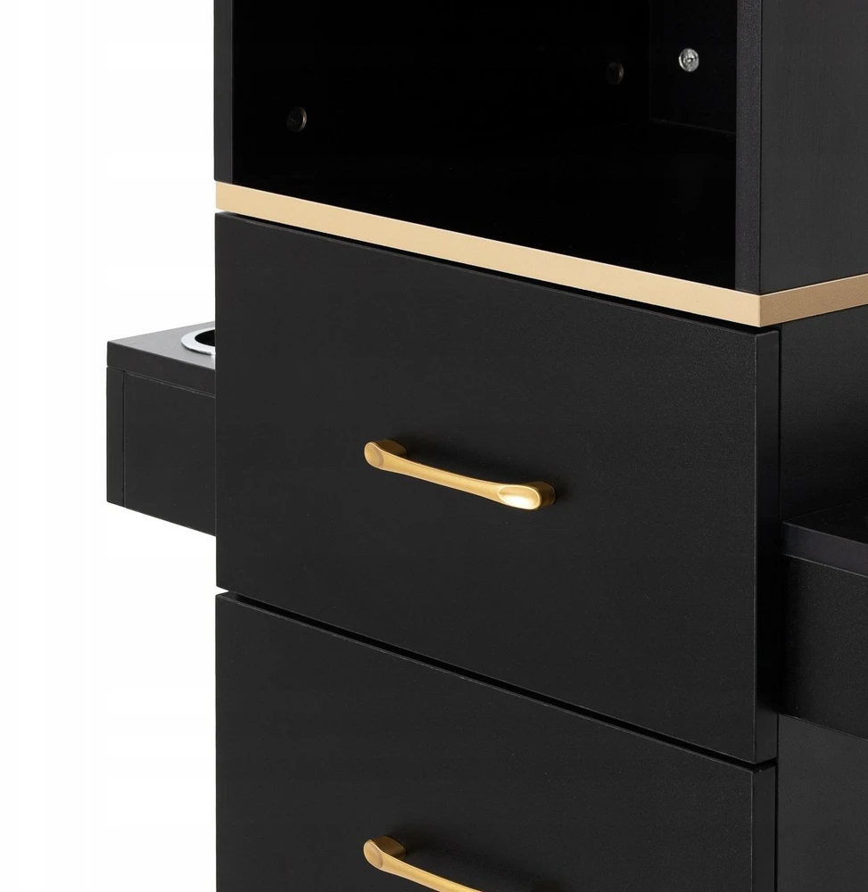 Activeshop Kirpėjo stotis Labor Gabbiano TOTEM juoda su auksiniu apdailu