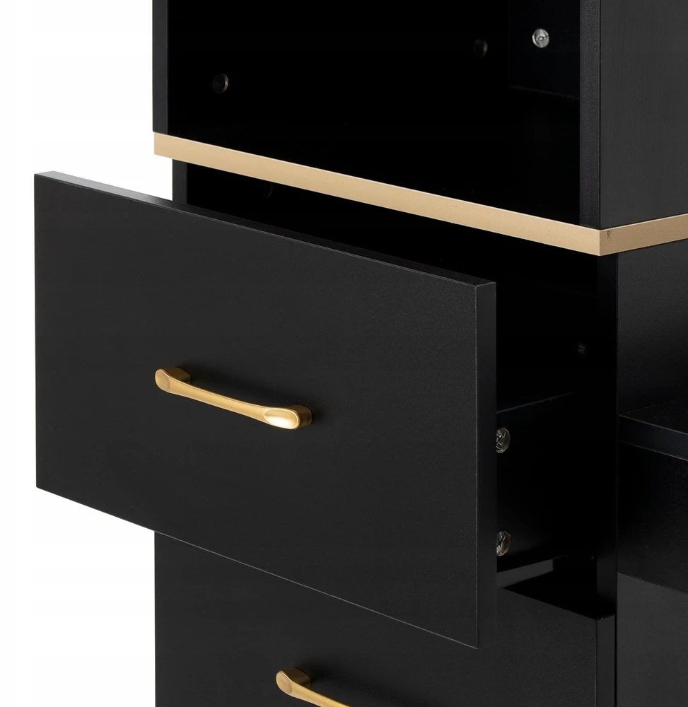 Activeshop Kirpėjo stotis Labor Gabbiano TOTEM juoda su auksiniu apdailu