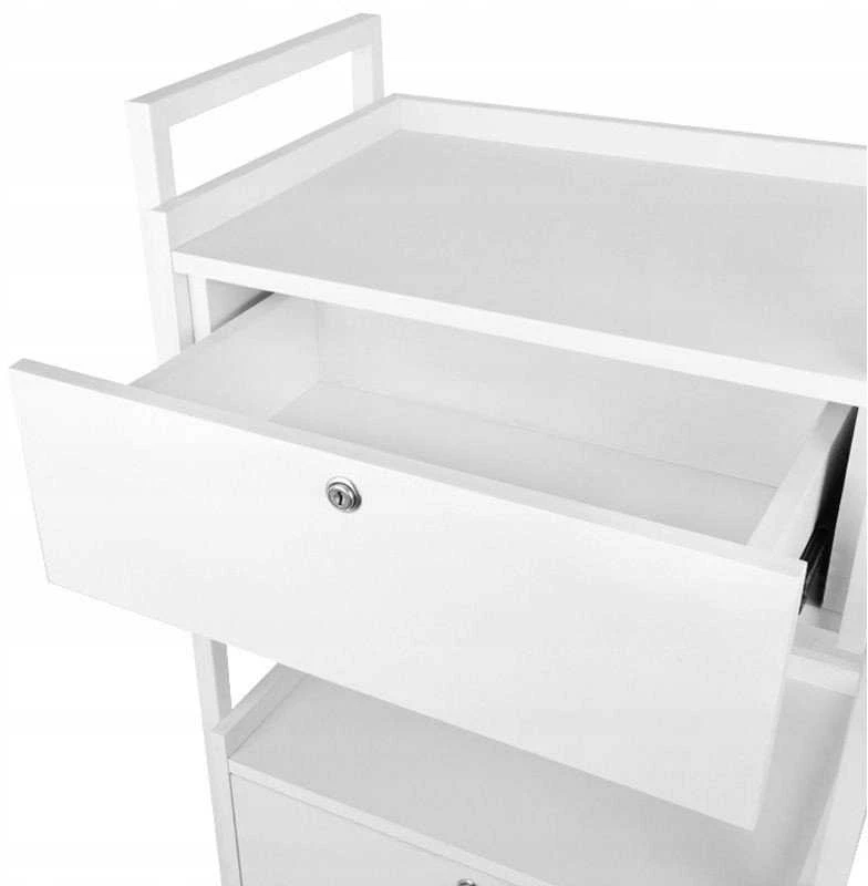 Activeshop Kosmetologinis vežimėlis GIOVANNI 1019 Baltas