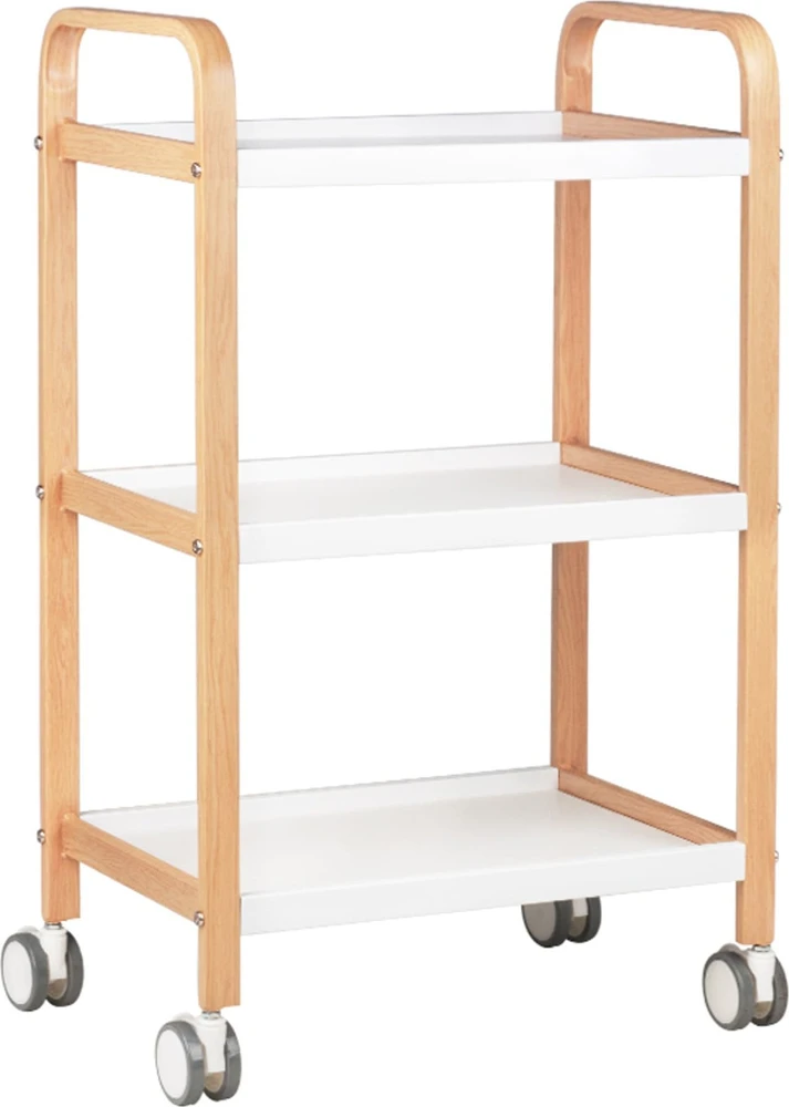 Activeshop Kosmetologinis vežimėlis BEAUTY WOOD